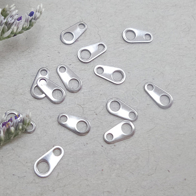 Non-Tarnish 316 Surgical Stainless Steel Chain Tabs X-STAS-L236-04C-1