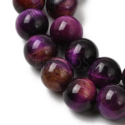 Grade AB Natural Tiger Eye Beads Strands G-B133-A02-8MM-04-1