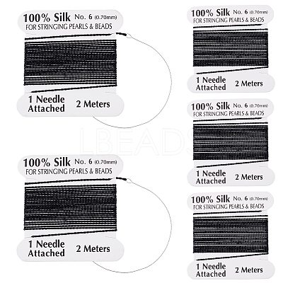 5Pcs Pure Silk Cord OCOR-BBC0001-04A-1