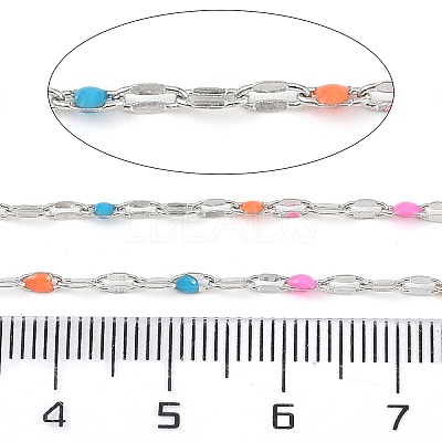 Brass Dapped Chains AJEW-Q153-03P-04-1