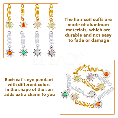 16Pcs DIY Hair Accessories Set PALLOY-PH01472-1
