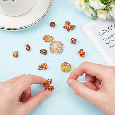 100PCS 10Style Acrylic Bead OACR-AR0001-18-1