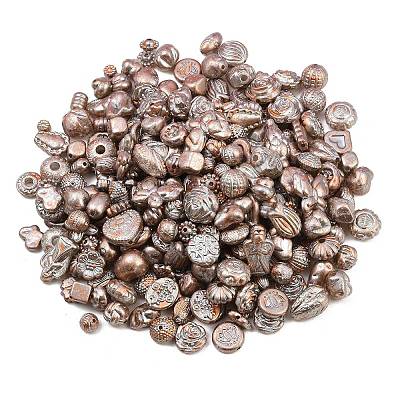 Antiqued Acrylic Beads AC-CBAAA05-01G-1