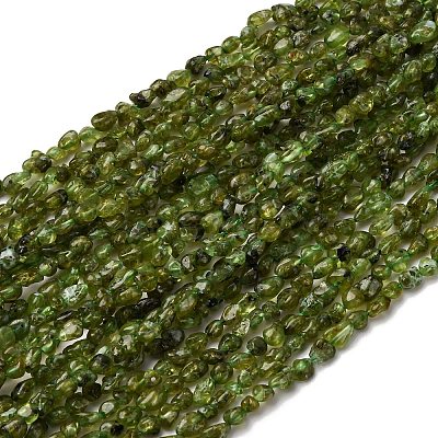 Natural Peridot Beads Strands X-G-I389-A27-1