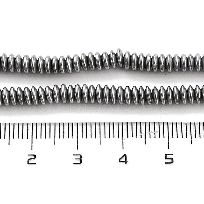 Electroplated Synthetic Non-magnetic Hematite Beads Strands G-P545-A01-01B-1