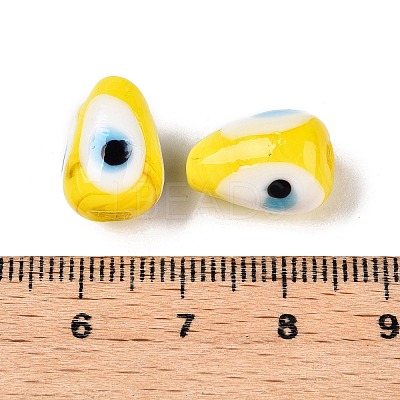 Handmade Evil Eye Lampwork Beads LAMP-T021-16E-1