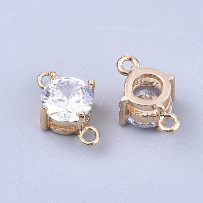 Transparent Glass Links connectors GLAA-T007-12D-1