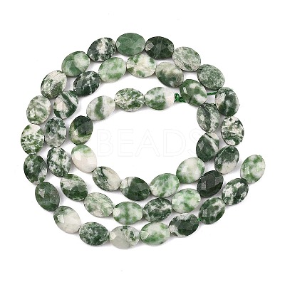 Natural Green Spot Jasper Beads Strands G-H349-A01-20-1