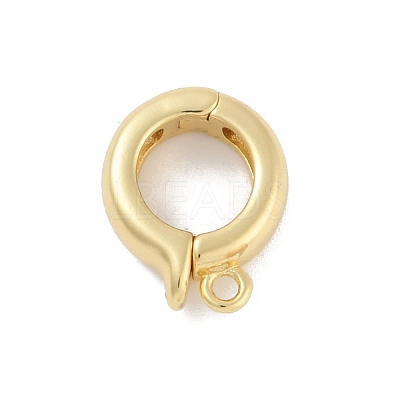Rack Plating Brass Fold Over Clasps KK-A224-26B-G-1