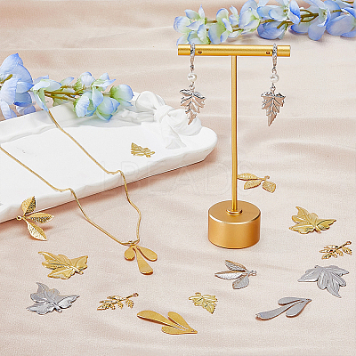 20Pcs 10 Style Brass Pendant KK-FH0006-18-1