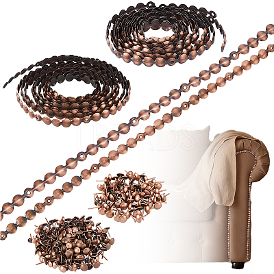 11 Sets 2 Styles Iron Decorative Nail Strips OCOR-FH0001-52-1