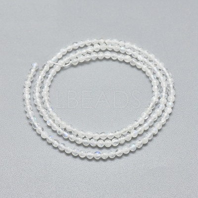 Natural Rainbow Moonstone Beads Strands X-G-A177-04-23-1
