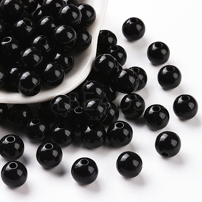 Opaque Acrylic Beads MACR-S370-C8mm-S002-1