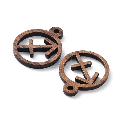 Walnut Wood Laser Cut Pendants WOOD-Q051-07A-1