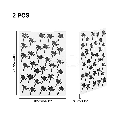 Plastic Embossing Folders DIY-WH0186-49-1