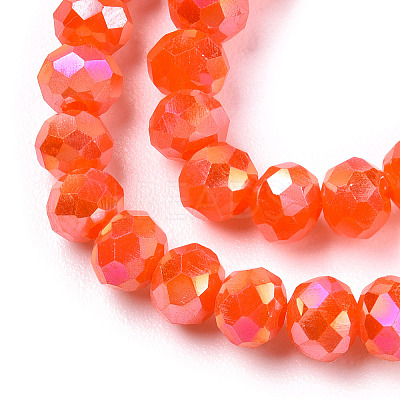 Electroplate Glass Beads Strands LS-EGLA-A044-P8mm-B03-1