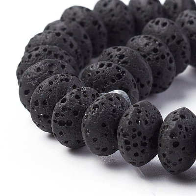 Natural Lava Rock Beads Strands G-F671-01A-14-1