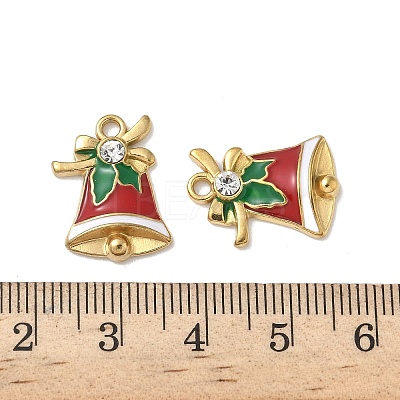 304 Stainless Steel Enamel Pendants STAS-L300-012G-07-1