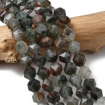 Natural African Bloodstone Beads Strands G-Z119-A28-02-1