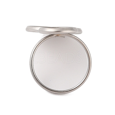 Non-Tarnish 304 Stainless Steel Open Cuff Ring Findings STAS-E124-05P-P-1