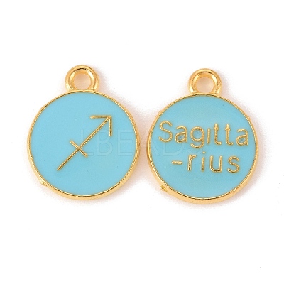 Alloy Enamel Pendants ENAM-S124-01B-16F-1