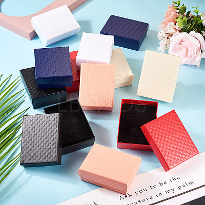 Rhombus Textured Cardboard Gift Storage Boxes CON-TAC0010-03A-06-1