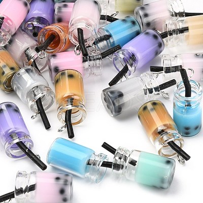 Glass Bottle Pendants CRES-N017-03-M-1