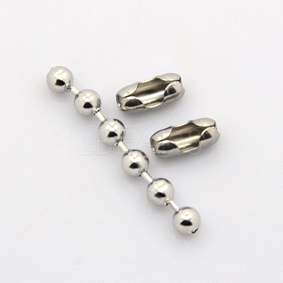 Tarnish Resistant 304 Stainless Steel Ball Chains CHS-A002B-5.0mm-1