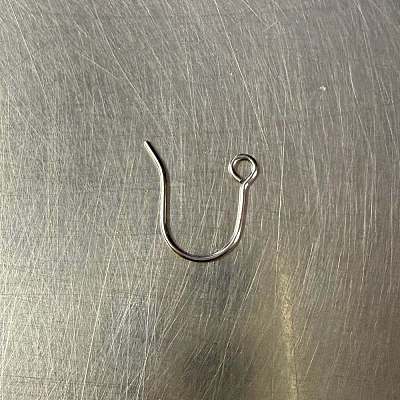 316 Surgical Stainless Steel Hoop Earring Findings STAS-H240-59P-1