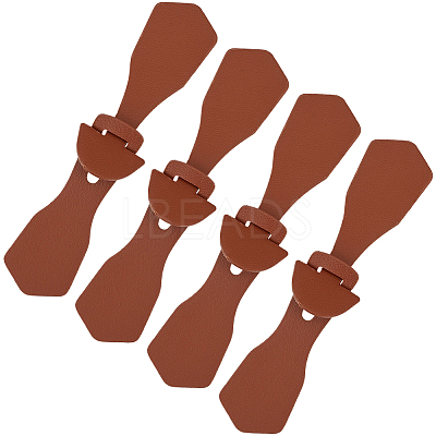 8Pcs 1-Hole PU Leather Buttons FIND-GF0008-82B-1