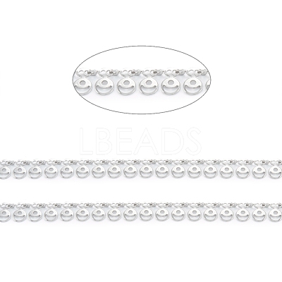 Tarnish Resistant Handmade 304 Stainless Steel Link Chains CHS-M004-08P-1
