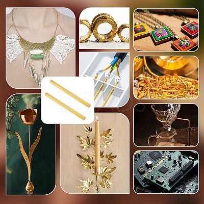 2Pcs Brass Sheets DIY-OC0013-55A-1