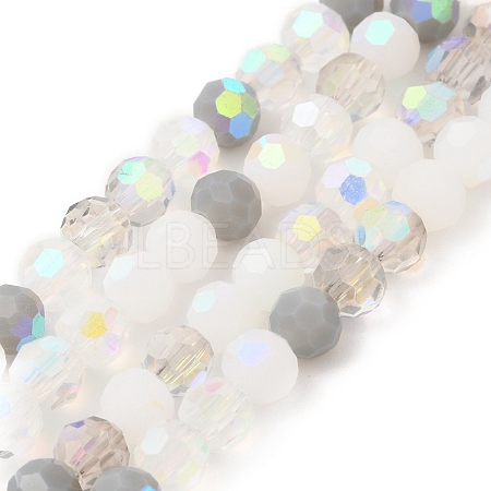Electroplate Glass Beads Strands EGLA-P048-A03-1