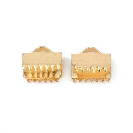 304 Stainless Steel Ribbon Crimp Ends STAS-E471-05J-G-1