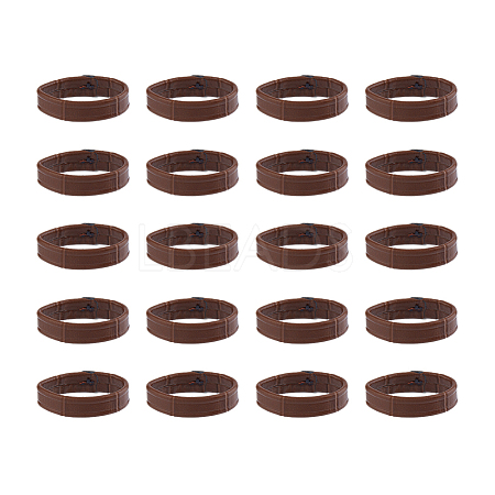 20Pcs Leather Watch Strap Bezel AJEW-FH0005-08B-1