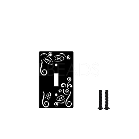 Iron Light Switch Plate Outlet Cover AJEW-WH0197-034-1