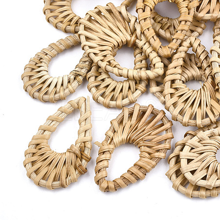 Handmade Reed Cane/Rattan Woven Pendants X-WOVE-T005-17-1