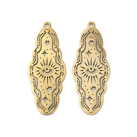 201 Stainless Steel Pendants LS-STAS-U052-02D-G-1