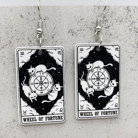 Cartoon Theme Acrylic Dangle Earrings FS-WG40F70-03-1