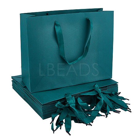 Paper Candy Gift Storage Pouches with Ribbon Handle ABAG-WH0048-05-1