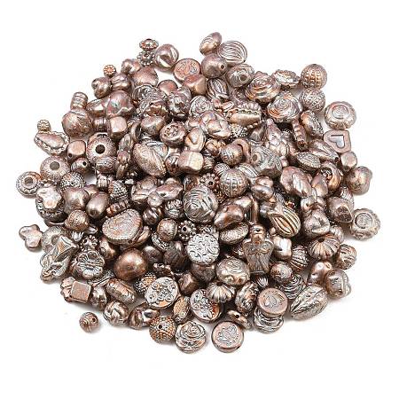 Antiqued Acrylic Beads AC-CBAAA05-01G-1