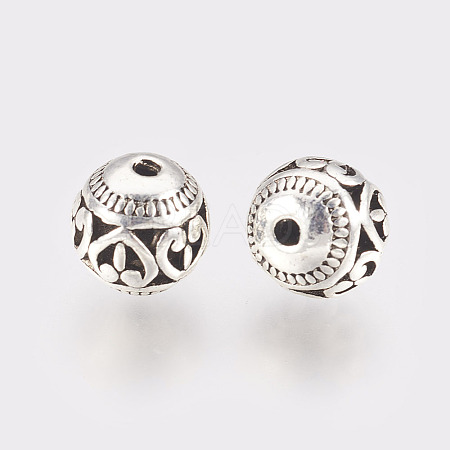 Tibetan Style Alloy Beads X-TIBEB-L002-08AS-1