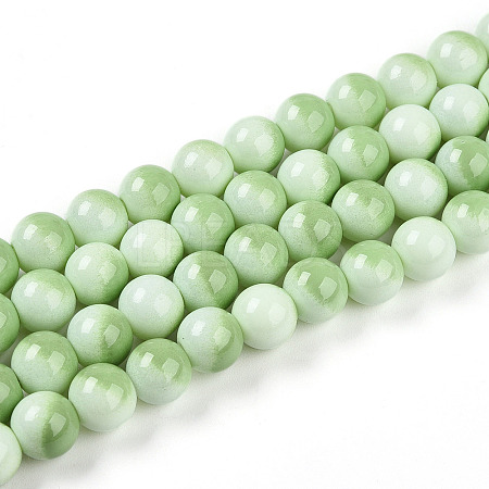 Baking Paint Glass Beads X1-DGLA-N012-8mm-04-1