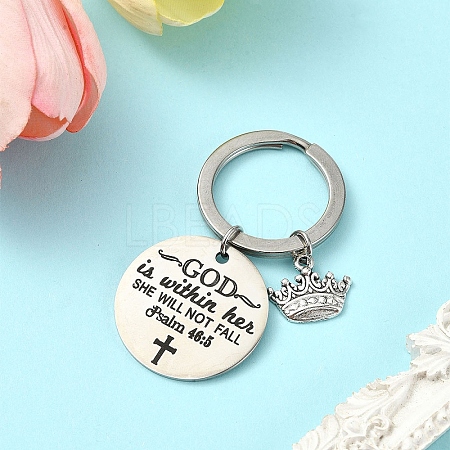 Alloy & 201 Stainless Steel Keychain KEYC-YW00101-06-1