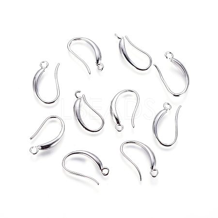 Brass Earring Hooks KK-G365-15P-1