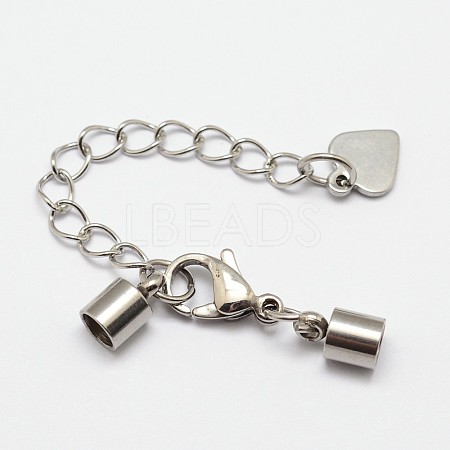 304 Stainless Steel Chain Extender X-STAS-I067-3mm-1