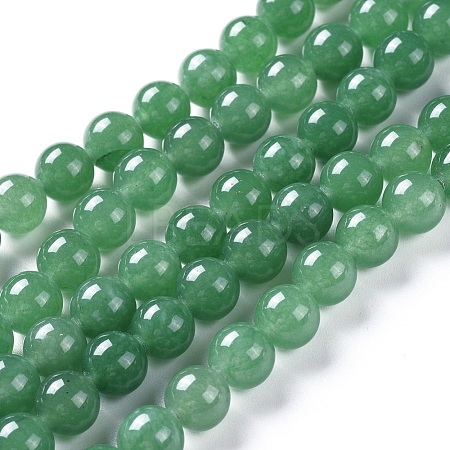 Dyed Natural Jade Beads Strands G-I261-E01-8mm-1-1