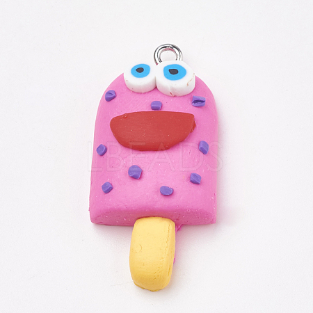 Handmade Polymer Clay Pendants CLAY-T012-23D-1