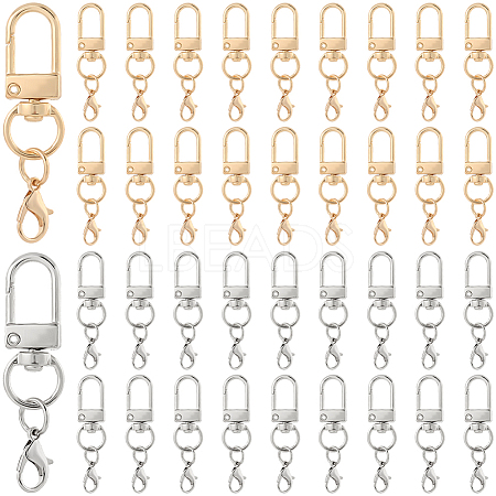 40Pcs 2 Colors Zinc Alloy Swivel Clasps FIND-SP0004-27-1
