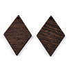 Natural Wenge Wood Pendants WOOD-T023-46A-01-2